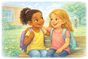 Friendship in the schoolyard