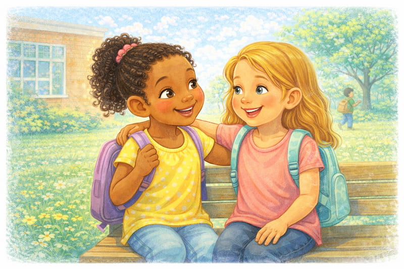 Friendship in the schoolyard